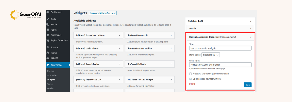 Understanding WordPress Widgets and Menus