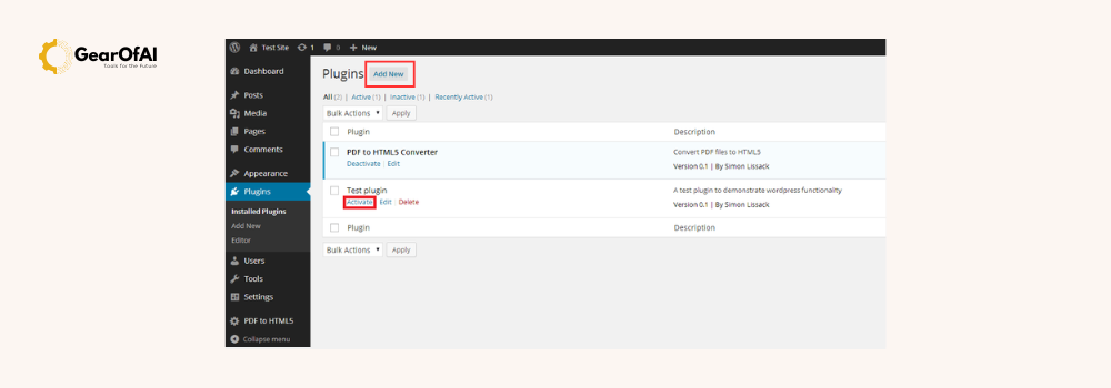 Adding Plugins in WordPress
